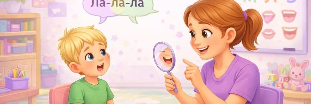 Сесія логопеда з малюком